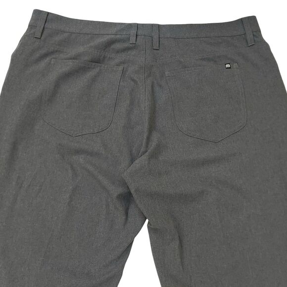 Travis Mathew Performance Pants Mens 40x33 Gray Straight Leg Golf Casual Chino - Picture 6 of 11